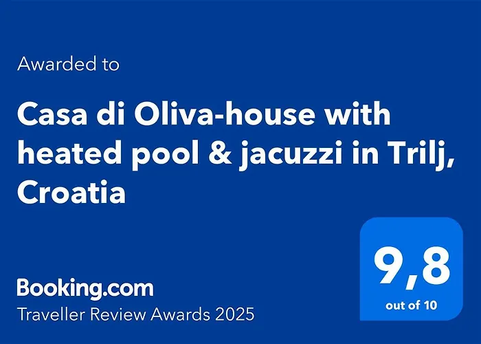 Villa Casa Di Oliva-house With Heated Pool & Jacuzzi In Trilj, Croatia
